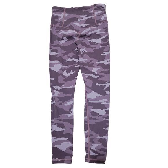 Athleta Camo Elation 7/8 Tight Leggings XS‎ Pink Camo Yoga Workout Pants Magenta - Picture 3 of 9